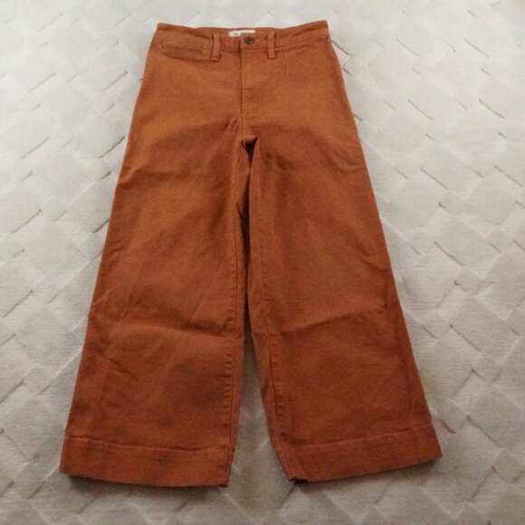 Madewell Emmett Wide Leg High Waist Crop Pants Womens 28 - Picture 1 of 11